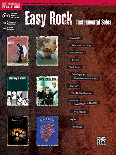 Easy Rock Instrumental Solos Violine, Buch/CD: Violin and Piano Accompaniment (incl. Online Code)